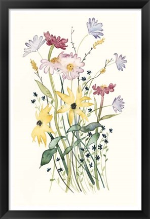 Framed Wildflower Watercolor II Print