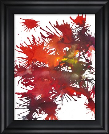Framed Fireworks Display II Print