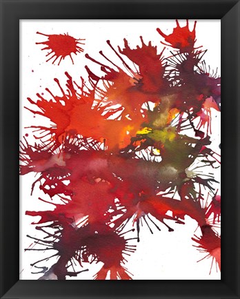 Framed Fireworks Display II Print