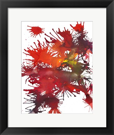 Framed Fireworks Display II Print