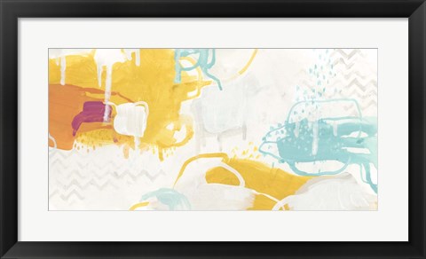 Framed Playful Color I Print