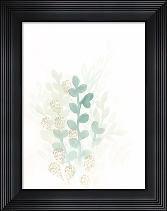 Framed Sprout Flowers II Print