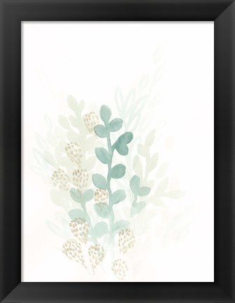 Framed Sprout Flowers II Print