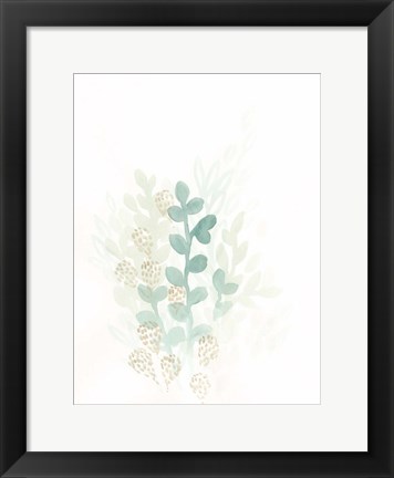 Framed Sprout Flowers II Print