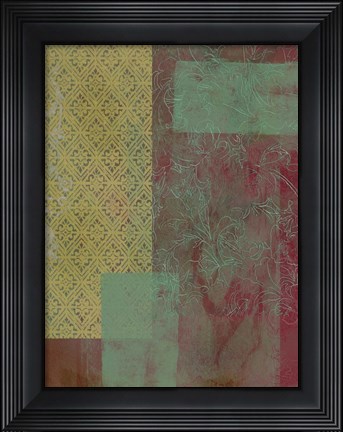 Framed Brocade Tapestry I Print