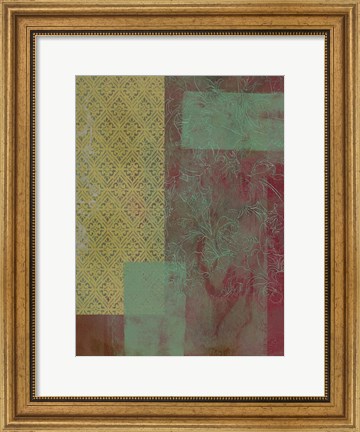 Framed Brocade Tapestry I Print