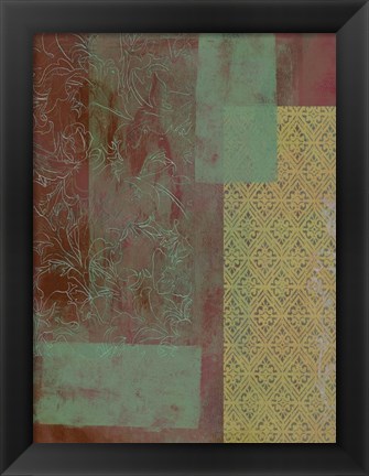 Framed Brocade Tapestry II Print