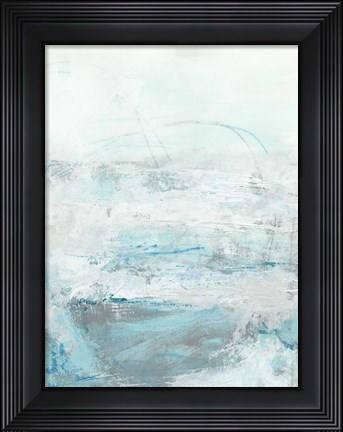 Framed Glass Sea I Print