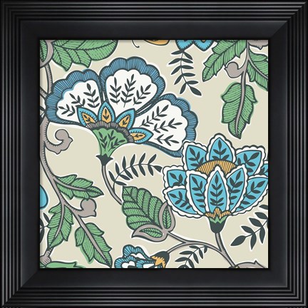 Framed Namaste Floral I Print