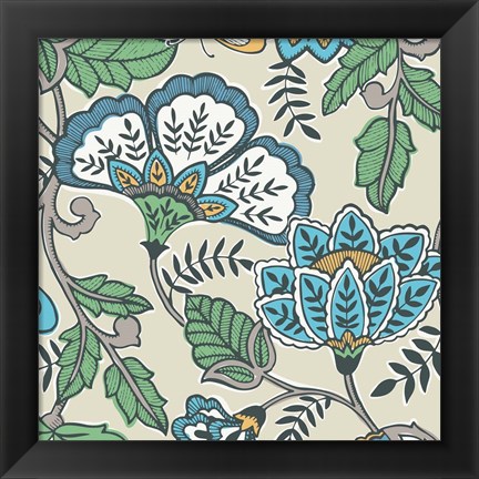 Framed Namaste Floral I Print