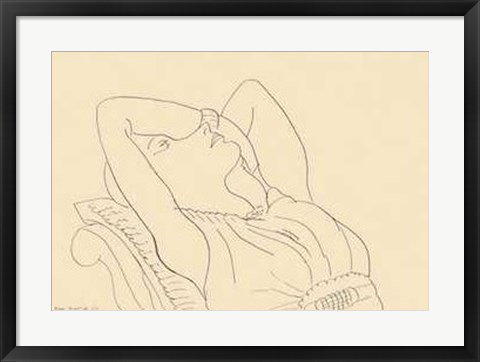 Framed Femme au Repos Print