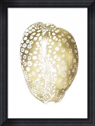 Framed Gold Foil Shell II Print