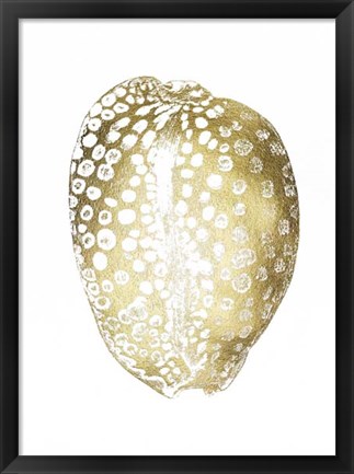 Framed Gold Foil Shell II Print