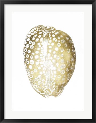Framed Gold Foil Shell II Print