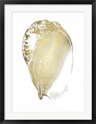Framed Gold Foil Shell IV Print