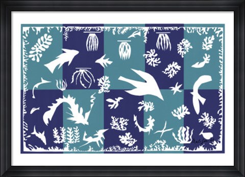 Framed Polynesie la Mer Print