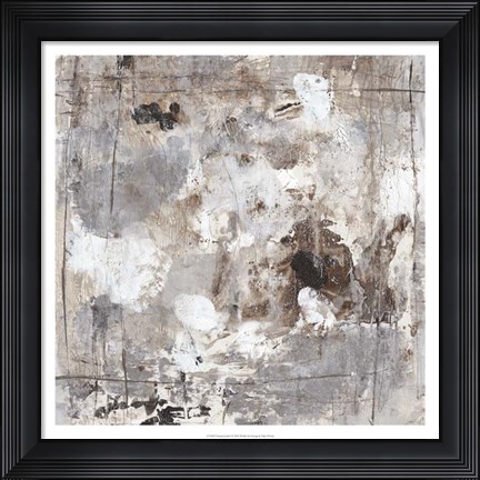 Framed Neutral Jostle I Print