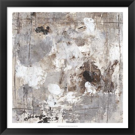 Framed Neutral Jostle I Print