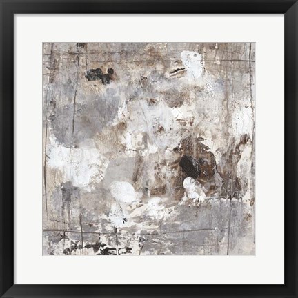 Framed Neutral Jostle I Print