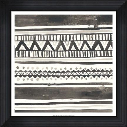 Framed Tribal Echo I Print