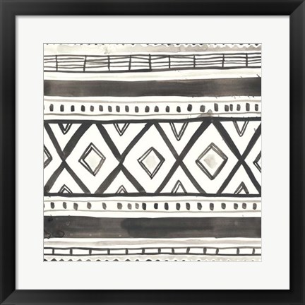 Framed Tribal Echo III Print