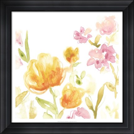 Framed Floral Song I Print