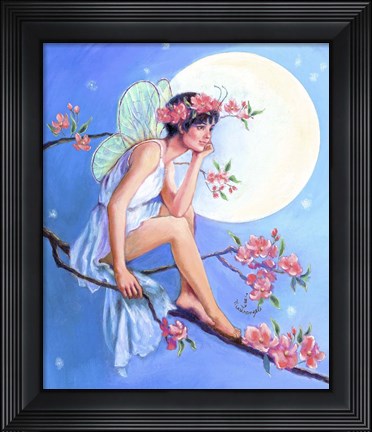 Framed Apple Blossom Fairy Print