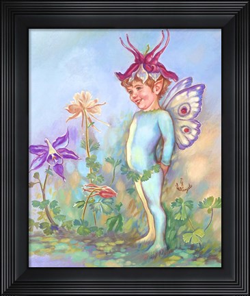 Framed Columbine Elf Print