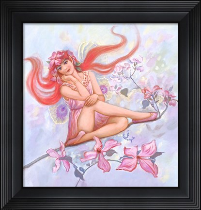 Framed Dogwood Fairy Print