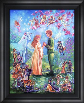 Framed Fairy Wedding Print
