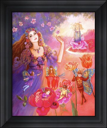 Framed Flora&#39;s Realm Print