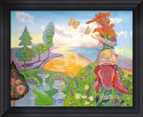 Framed Flower Goddess Print