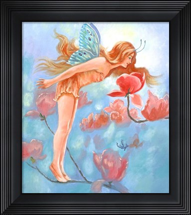 Framed Magnolia Fairy Print