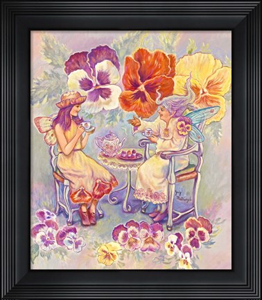 Framed Pansy Fairies Print