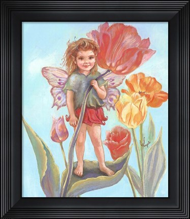 Framed Tulip Fairy Print