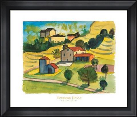 Framed Gehofte am Weinberg Print