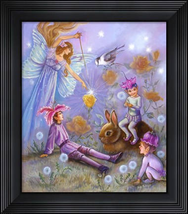 Framed Birth Of A Rose Print