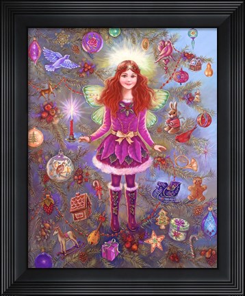Framed Christmas Tree Fairy Print