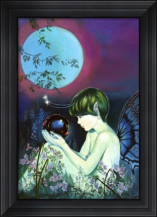 Framed Fairy And The Magic Bubble Print