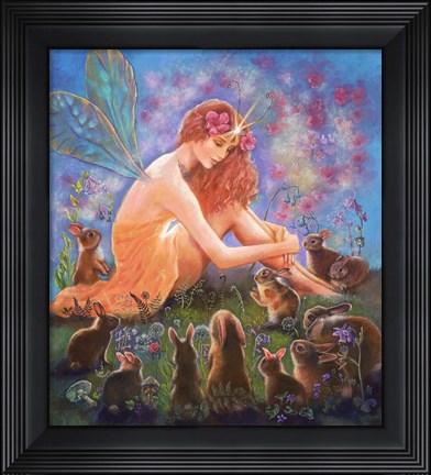 Framed Fairy And The Velveteen Rabbit Print