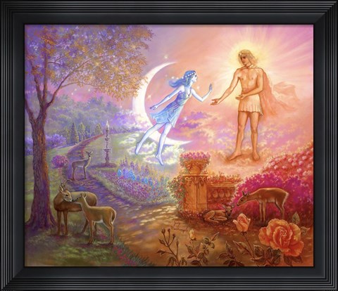 Framed Garden Of The Sun And Moon Print