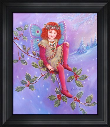 Framed Holly Fairy Print