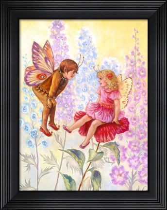 Framed Little Chat Print
