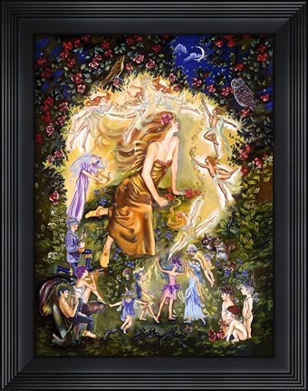 Framed Titania&#39;s Bower Print