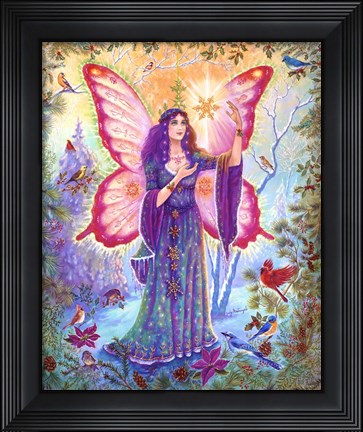 Framed Winter Fairy Print