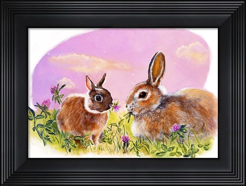 Framed Evening Clover Meal Print