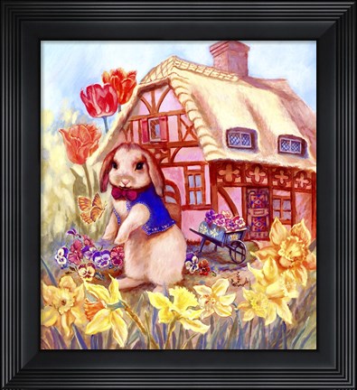 Framed Parsley Bunny's House Print