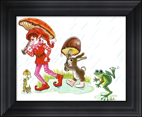 Framed Rain Parade Print