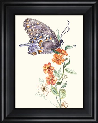 Framed Butterfly Design 1 Print