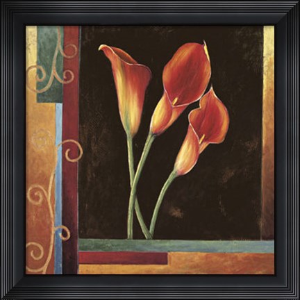 Framed Orange Callas Print